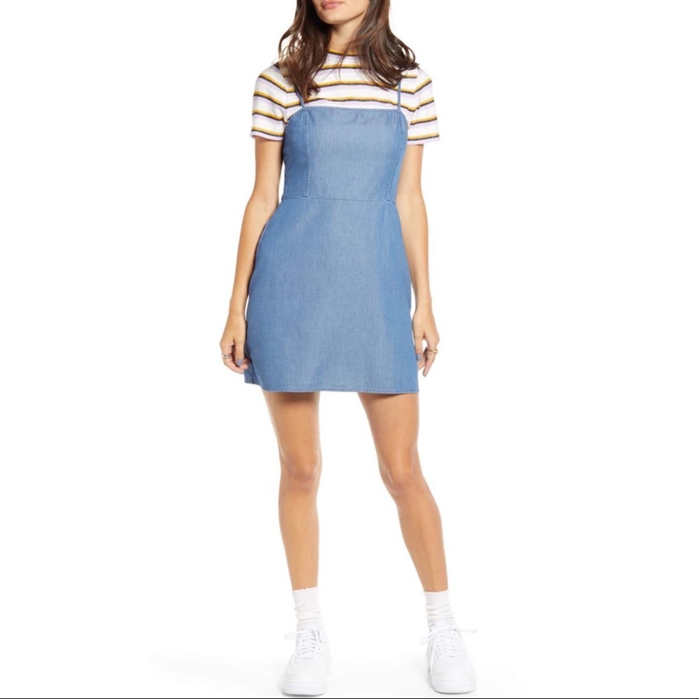 BP. X Claudia Sulewski Chambray Mini Dress Jean